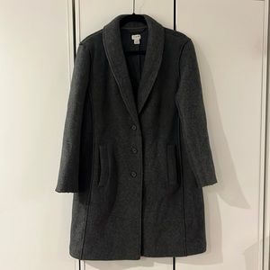 Wool Blend J Crew Overcoat